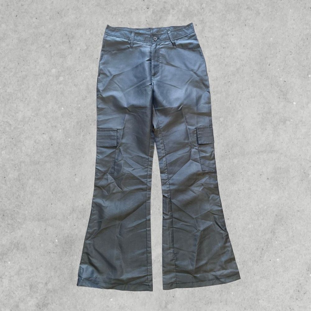 Vtg 90s Rave Wide Leg Cargo Pants